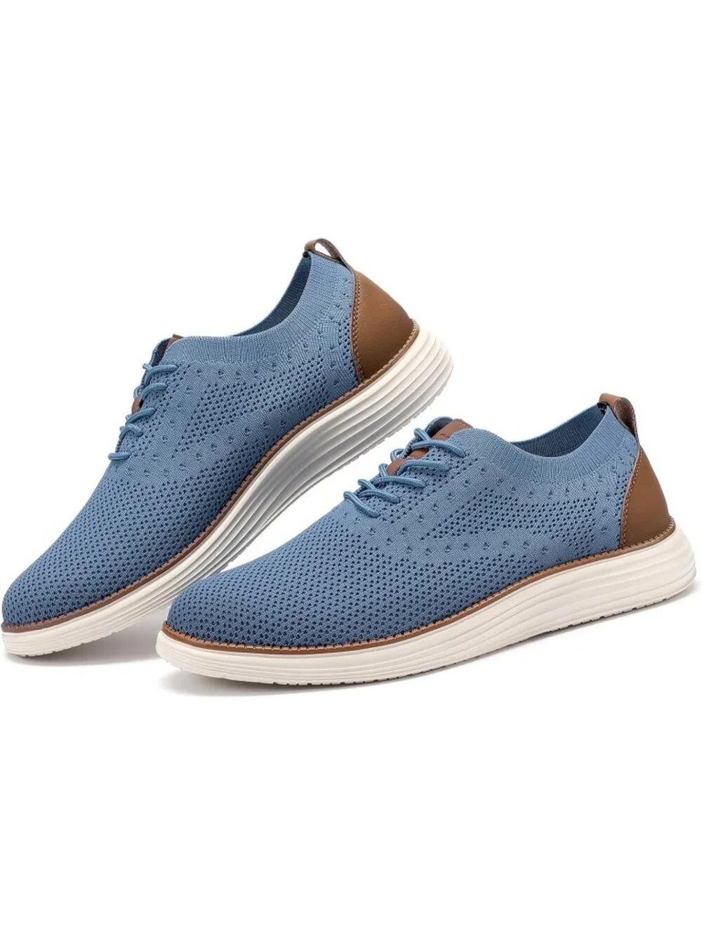 VILOCY Men's Blue Ethylene Vinyl Acetate Casual Breathable Comfortable Sneakers